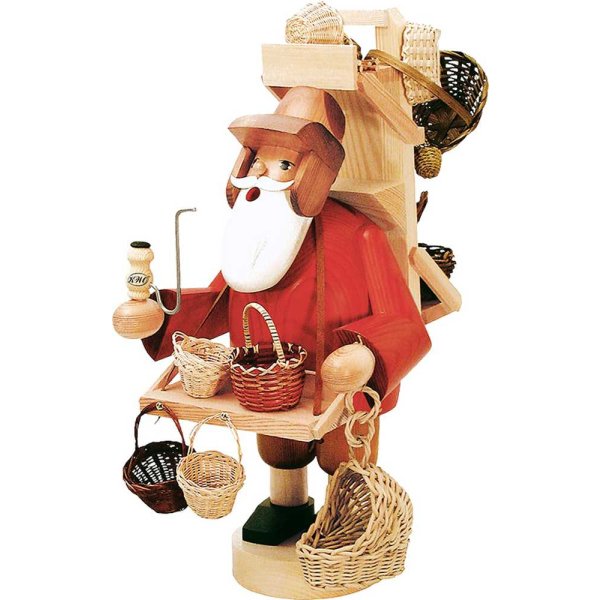 KWO Erzgebirge Räuchermann Korbhändler Höhe 23 cm