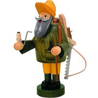 KWO Erzgebirge Räuchermann Waldarbeiter Höhe 18 cm