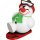 Seiffener Volkskunst Kugelräucherfigur Cool-Man mit Snowboard 11 cm