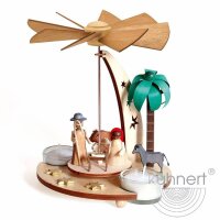 Kuhnert Erzgebirge Teelichtpyramide Weihnachtskrippe...
