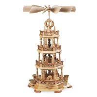 Müller Erzgebirge Pyramide mit Waldmotiv...