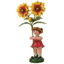 Hubrig-Volkskunst Blumenmädchen mit Kokardenblume Höhe 24 cm