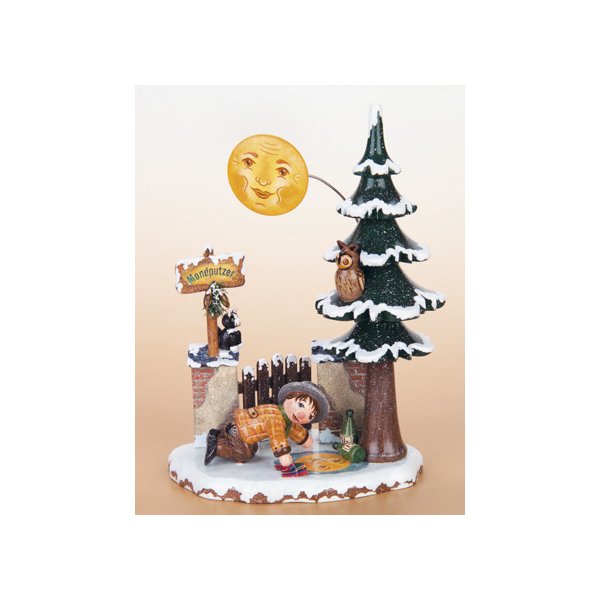 Hubrig-Volkskunst Winterkinder Mondputzer Höhe 16 cm