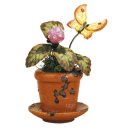 Hubrig-Volkskunst Miniaturen Blumentopf Kleeblume Höhe 6 cm
