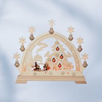 KWO Erzgebirge Tannenbaum mit Figuren BXH 40 x 43 cm