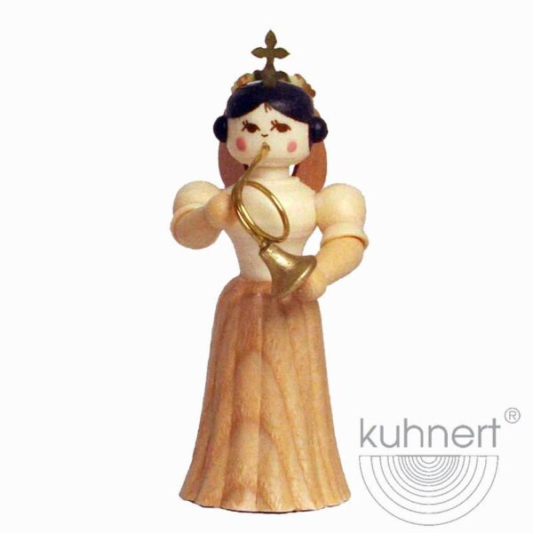 Kuhnert Konzertengel Engel Langrockengel mit Waldhorn natur 5,5 cm
