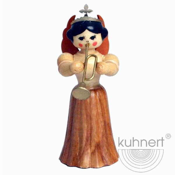 Kuhnert Konzertengel Engel Langrockengel mit Trompete natur 5,5 cm