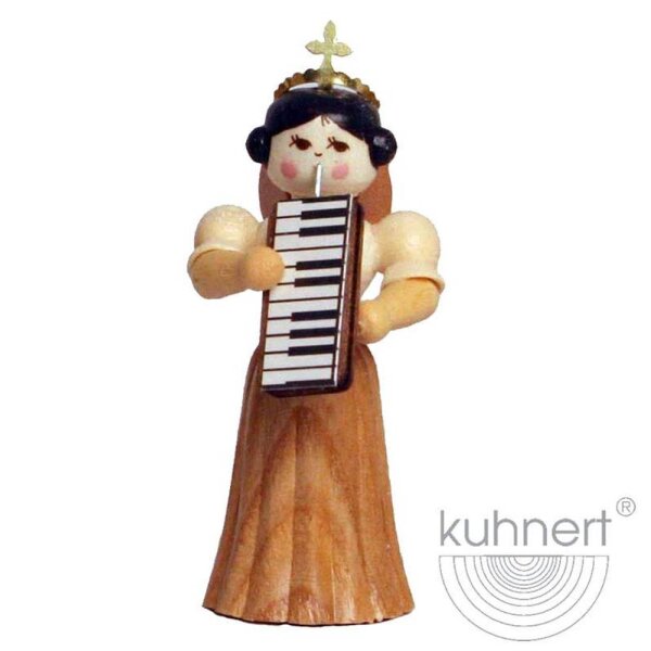 Kuhnert Konzertengel Engel Langrockengel mit Melodika natur 5,5 cm