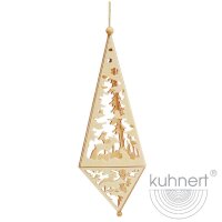 Kuhnert Erzgebirge Baumschmuck Pyramide ca. 16 cm aus...