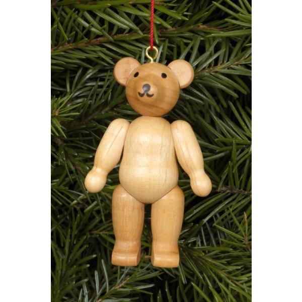 Christian Ulbricht Erzgebirge Baumbehang Teddybär natur 4,5 / 6,2 cm
