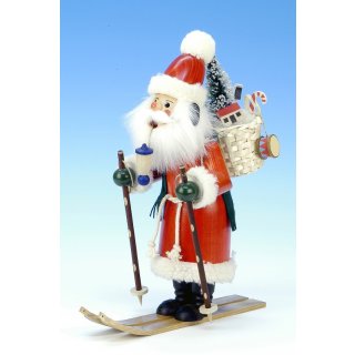 Christian Ulbricht Räuchermännchen Weihnachtsmann auf Ski 29,0 cm