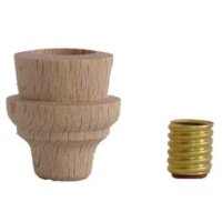 Holz Lichtertülle 14 mm gebohrt ( nicht...