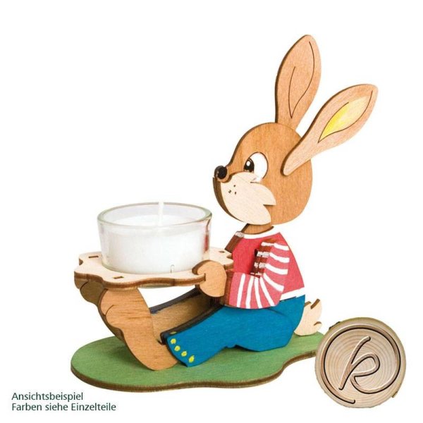 Kuhnert Erzgebirge Bastelset Osterhase sitzend