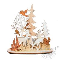 Kuhnert Erzgebirge Teelichthalter Wald und Wiese 5 Ebenen