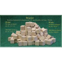 Ebert Holzspielzeug Würfel Buche 20 mm 3 Stück