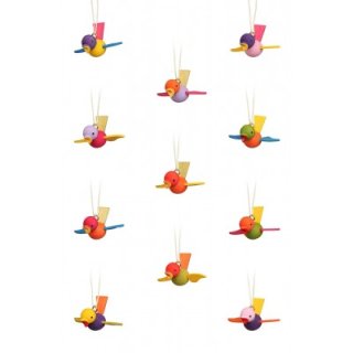 Christian Ulbricht Baumbehang Flugvogel klein Höhe 3,7 / 2,2 cm, Lieferung 1 Stück aus Sortiment