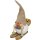 Seiffener Volkskunst Kugelräucherfigur Waldzwerg a. Ski Huckepack 19cm