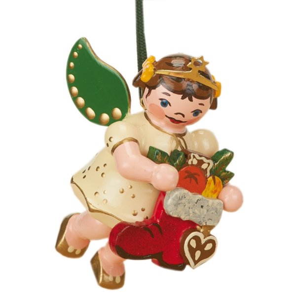 Hubrig-Volkskunst Baumbehang Engel Nikolausstiefel Höhe 6 cm