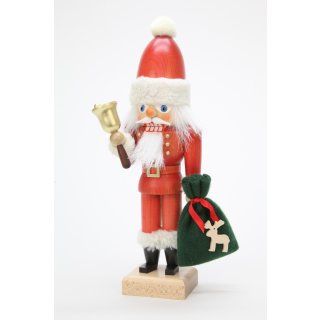 Christian Ulbricht Nußknacker Weihnachtsmann mit Glocke 30,5 cm
