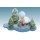 Erzgebirge Schneeflöckchen mit Schlitten auf Wolke 10 x 7 x 6 cm