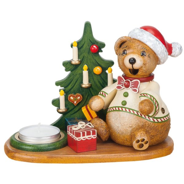 Hubrig-Volkskunst Wichtel Teddys Weihnachtsgeschenke Teelicht 16x15 cm