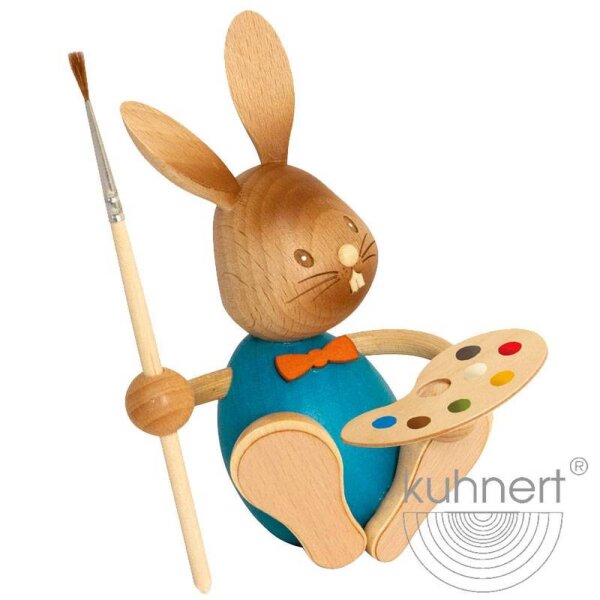 Kuhnert Erzgebirge Stupsi Hase Künstler Höhe 12 cm