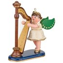 Hubrig-Volkskunst Engel mit Harfe Höhe 10 cm
