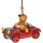 Hubrig-Volkskunst Baumbehang Auto mit Teddy Höhe 8 cm