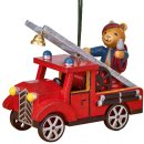Hubrig-Volkskunst Baumbehang Feuerwehr mit Teddy 8 cm