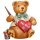 Hubrig-Volkskunst Hubiduu Teddy mit Herz Herzelmaler 7 cm