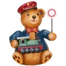 Hubrig-Volkskunst Hubiduu Teddy mit Herz Eisenbahner 7 cm