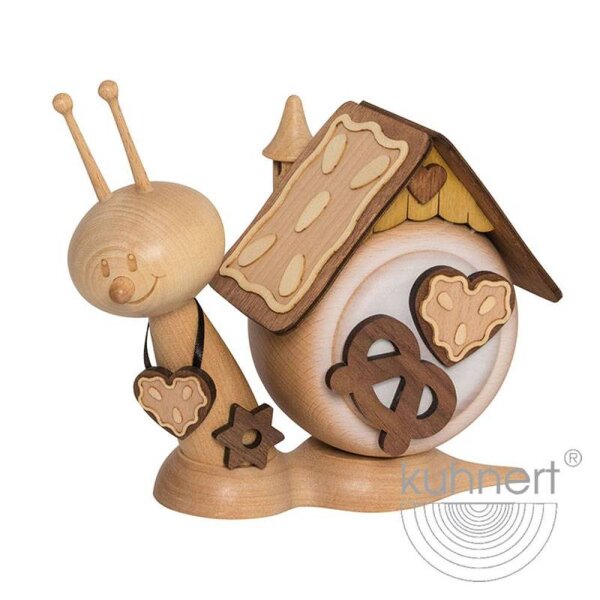 Kuhnert Rauchfigur Rauchschnecke Sunny Lebkuchenschnecke 15 cm