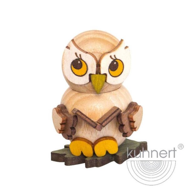 Kuhnert Eulenkind mit Buch Höhe 4 cm