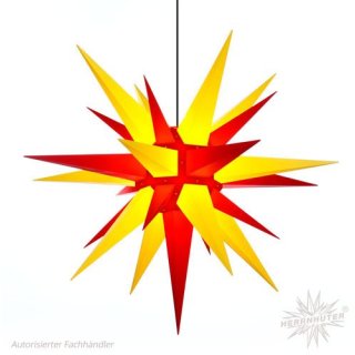 Herrnhuter Sterne Kunststoff 130 cm gelb/rot