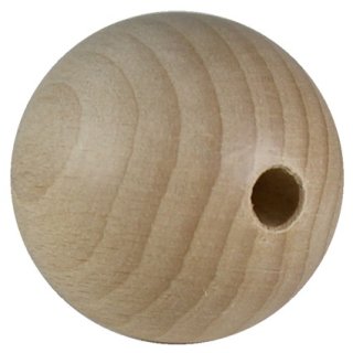 Holzkugel in Buche gebohrt Durchmesser 8 mm