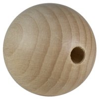 Holzkugel in Buche gebohrt Durchmesser 60 mm