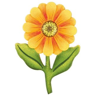 Hubrig-Volkskunst Magnetpin Blume Dahlie 7 cm