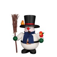 Christian Ulbricht Räuchermann Schneemann 17 cm