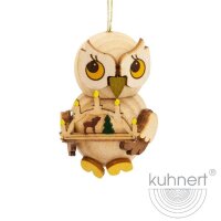 Kuhnert Baumbehang Eulenkind mit Schwibbogen