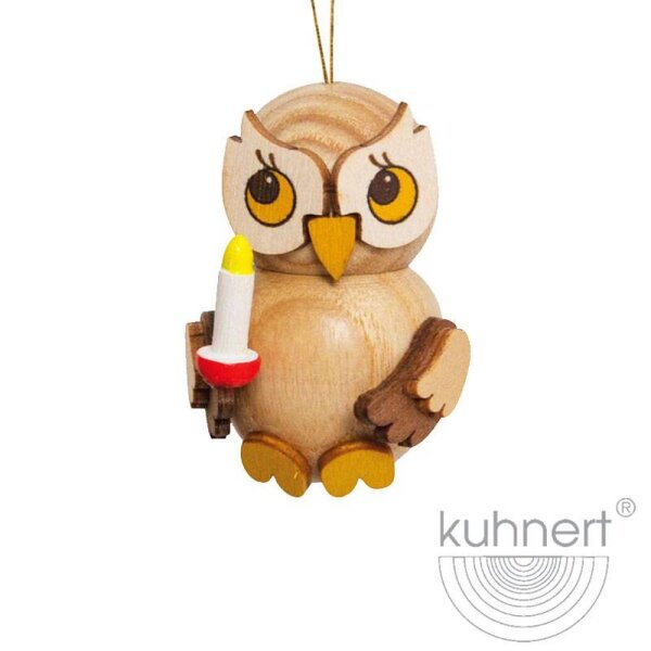 Kuhnert Baumbehang Eulenkind mit Kerze