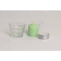 Kuhnert Tischlaterne mit großem Glas - Motiv Winterkinder