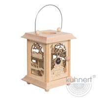Kuhnert Tischlaterne mit großem Glas - Motiv Eisenbahn