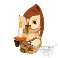 Kuhnert Mini Eule Schlafmütze natur Höhe 7 cm