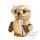 Kuhnert Mini Eule mit Brille natur Höhe 7 cm