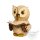 Kuhnert Mini Eule mit Buch natur Höhe 7 cm