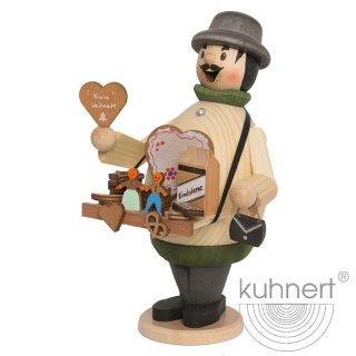 Kuhnert Erzgebirge Rauchmann Lebkuchenverkäufer Max ca. 16 cm