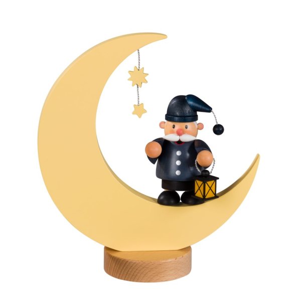 KWO Erzgebirge Räuchermann Kleine Kerle Mann im Mond