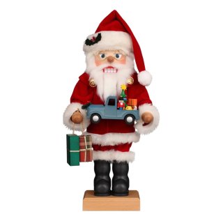 Christian Ulbricht Nussknacker Weihnachtsmann mit Spielzeugauto 46,5 cm