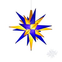 Herrnhuter Sterne 13 cm blau/gelb Sonderedition...