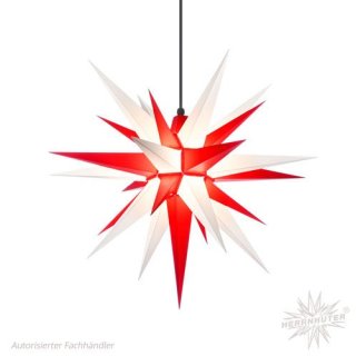 Herrnhuter Sterne Kunststoff 68 cm weiß/rot